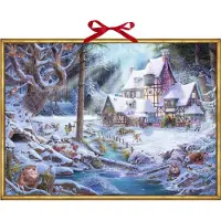 Coppenrath Verlag Noël à la ferme du moulin, calendrier de l'Avent mural