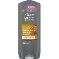 Dove Men + Care Shower Gel Sandalwood & Vanilla - Refreshing Body Wash For Men