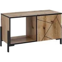 Vicco Table basse Hatto Chêne 90x39.7cm avec 1 porte, Model 56522