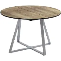 Vicco Table de salle à manger Loyd Chêne rustique/Gris 120-160 x 120 cm extensible, Model 56518