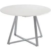 Vicco Table de salle à manger Loyd Blanc/Gris 120-160 x 120 cm extensible, Model 56516