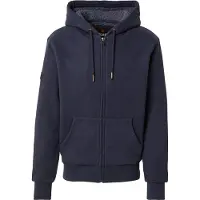 Superdry pour homme. M2014502A Sweat-shirt Borg doublé marine (M), Casuel, Coton, Manche longue
