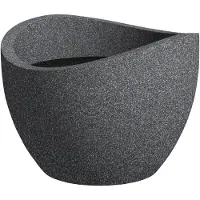 Scheurich 250/50 Bac à plantes noir granit - 50 cm x 50 cm x 37,1 cm ; 53381