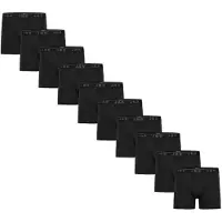 JBS Pack de dix boxers en bambou Homme Noir