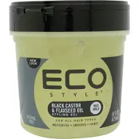 Eco Styler Style écologique, gel coiffant au ricin noir et à l'huile de lin, 1 pièce (Gel coiffant, 473 ml)