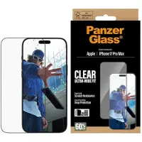 PanzerGlass Protection d'écran Ultra-Wide Fit Anti-bactérienne avec applicateur Apple iPhone 17 Pro Max