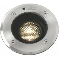 Faro Geiser Orientable - spot rond pour l'extérieur - Ø 130 mm, Ø 165 mm à encastrer - 7W LED inclus - IP67 - acier inoxydable satiné - 38 degrés