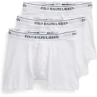 Ralph Lauren pour homme. 714835887003 Lot de trois boxers blancs (L), Homewear, Coton