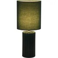 Searchlight Lampe de table verte Groove céramique
