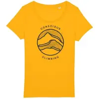 Sierra Climbing Conscious Short Sleeve T-shirt Jaune L Femme