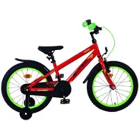 Volare Vélo enfant Rocky - Garçons - 18 pouces - Rouge