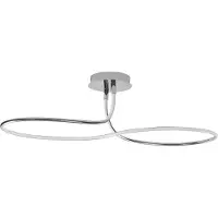 Nova Luce Plafonnier Fungo Boucle chromée