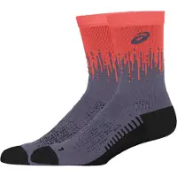 Asics Unisexe, Chaussettes de sport, Performance Run Sock Crew Socken (35 - 38), Gris, Argent