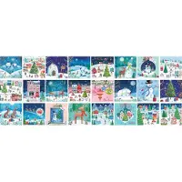 Eurographics Puzzle Calendrier de l'Avent - Village de Noel - 24 Puzzles - 26 à 50 pièces