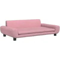 vidaXL Canapé pour enfants Rose 100x54x33 cm Velours