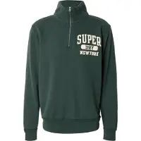 Superdry Vintage Athletic Half Zip Sweatshirt Vert S Homme