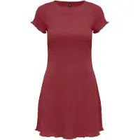 ONLY Robe courte à manches courtes Femme Ruby Wine