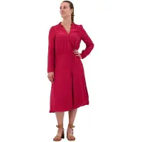 Pepe Jeans Catherine Long Sleeve Dress Rouge S Femme