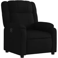 vidaXL Fauteuil relax noir tissu