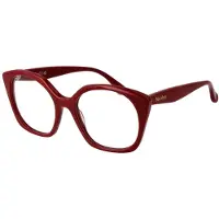Max mara Lunettes de soleil femme - - Rouge brillant - Rectangulaire - Synthétique - Pont 18 mm - Bras 140 mm
