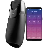 Satisfyer Men - Masturbateur connecté avec application, pour hommes (noir)
