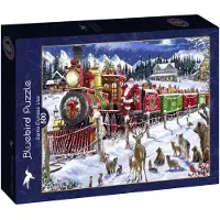 Bluebird Puzzle Jeu de piste de Noël Santa Express Usa - 500 pièces Noël
