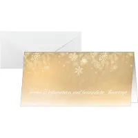 Sigel 25 Weihnachtskarten Golden Christmas Night DIN lang (25 pcs)