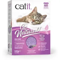 Catit Design Catit Litière à Base de Coques de Petits Pois - Lavande - 5,6 kg