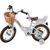 Volare Vélo enfant Blossom - Fille - 14 pouces - Blanc