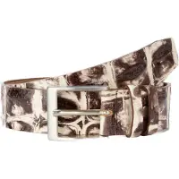 BA98 Ceinture beige / marron