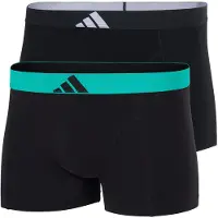 Adidas Underwear Body Active Flex Cotton Boxers 2 Units Noir L Homme