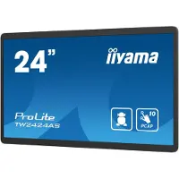 Iiyama ProLite TW2424AS-B1 - Écran LED - 24" (23.6" visualisable) - fixe - écran tactile - 1920 x 1080 Full HD (1080p) @ 60 Hz - IPS - 1000:1 - 14 ms - HDMI - haut-parleurs - noir, mat