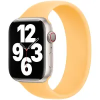 Apple Bracelet Boucle unique en Silicone pour Watch | 38/40/41/42 mm - Taille 9 - Sunglow