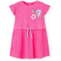 Boboli 218113 Sleeveless Dress Rose 6 Months Fille