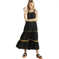 Superdry Sleeveless Embroidered Dress Noir 2XS Femme