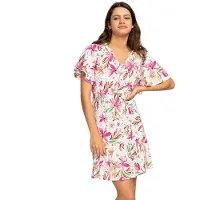 Roxy Sea Symphony Short Sleeve Short Dress Multicolore S Femme