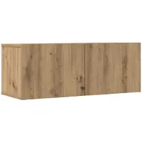 vidaXL Armoires murales TV 2 pcs. Chêne Artisan 80x30x30 cm