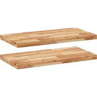 vidaXL Étagères flottantes 2 pcs 60x40x4 cm acacia massif à l'huile