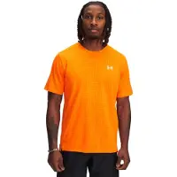 Under Armour Tech Vemnt Geotessa Short Sleeve T-shirt Orange S / Regular Homme