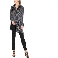 Replay W9440 Long Sleeve Short Dress Blanc,Noir S Femme