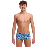Funky Trunks Sidewinder Swimming Boxer Bleu 10 Years Garçon