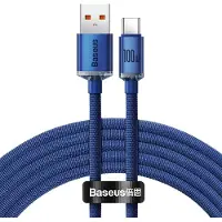Baseus Câble Usb Do Usb-C Crystal Shine, 100W, 2M (Niebieski)