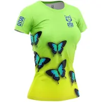 Otso Butterfly Short Sleeve T-shirt Jaune XS Femme