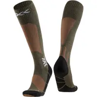 X-socks - Chaussettes de ski en laine - Ski Discover Merino OTC Sand/Dark Sand en Laine - Taille 45-47 - Marron