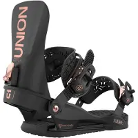 Union - Fixations de snowboard all-mountain - Juliet Black pour Femme en Nylon - Taille 34-37 - Noir