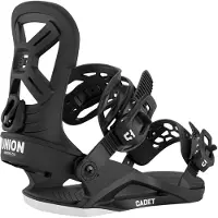 Union - Fixations de snowboard - Cadet Black en Aluminium - Taille 34-37 - Noir