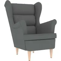 vidaXL Fauteuil gris foncé 74x84x100 cm tissu