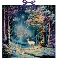Coppenrath Verlag Calendrier de l'Avent mural - Forêt d'hiver magique