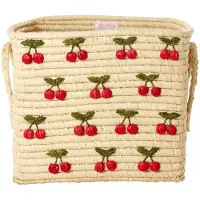 Rice Panier de stockage - Raffia/Algue - 30x30x25 cm - Naturel a - - UneTaille - Rangement