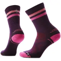 Smartwool Hike Light Cushion Tube Stripe Crew Socks Violet EU 42-45 Femme